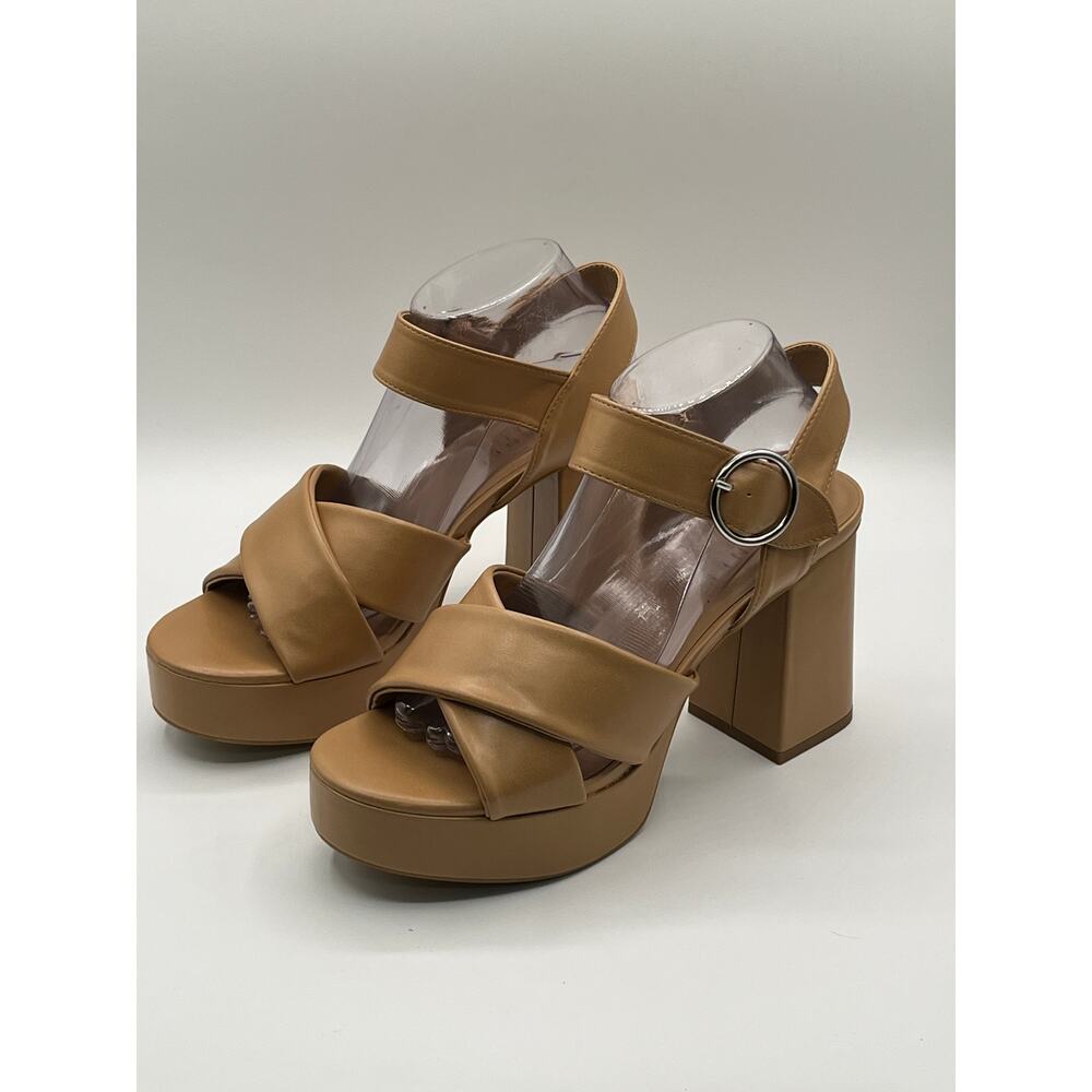 JOURNEE COLLECTION WOMEN'S AKEELY PLATFORM SANDALS TAN RETRO BOHO 9.5M - Picture 6 of 12